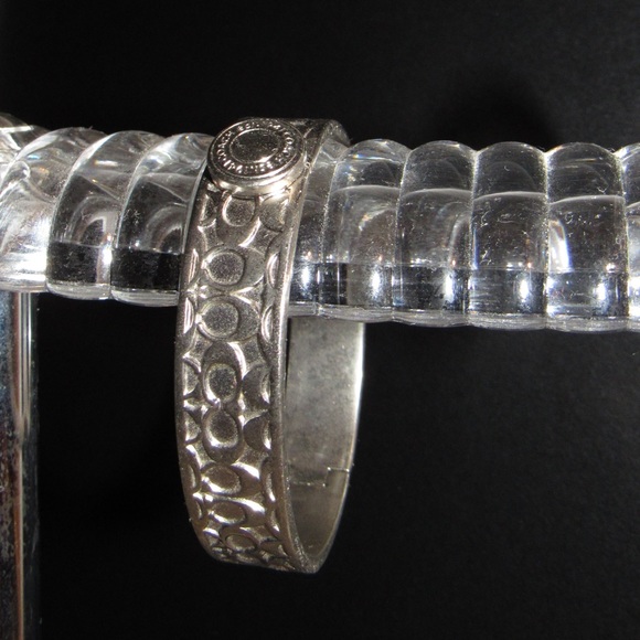 Coach Vintage Signature Silver Bangle